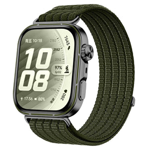 Huawei Watch Fit 4 Pro Ultra Thin Nylon Strap (Dark Green)