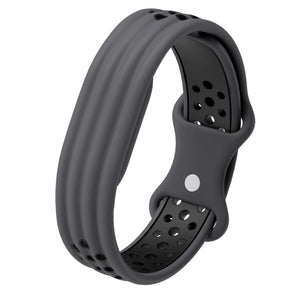 Silicone Sport Strap, dark grey/black