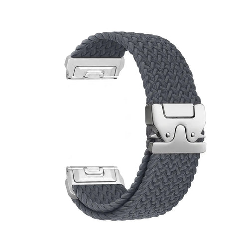 Garmin Quatix 8 Pro - 47mm Braided Strap P-Buckle (Dark Grey with Silver)