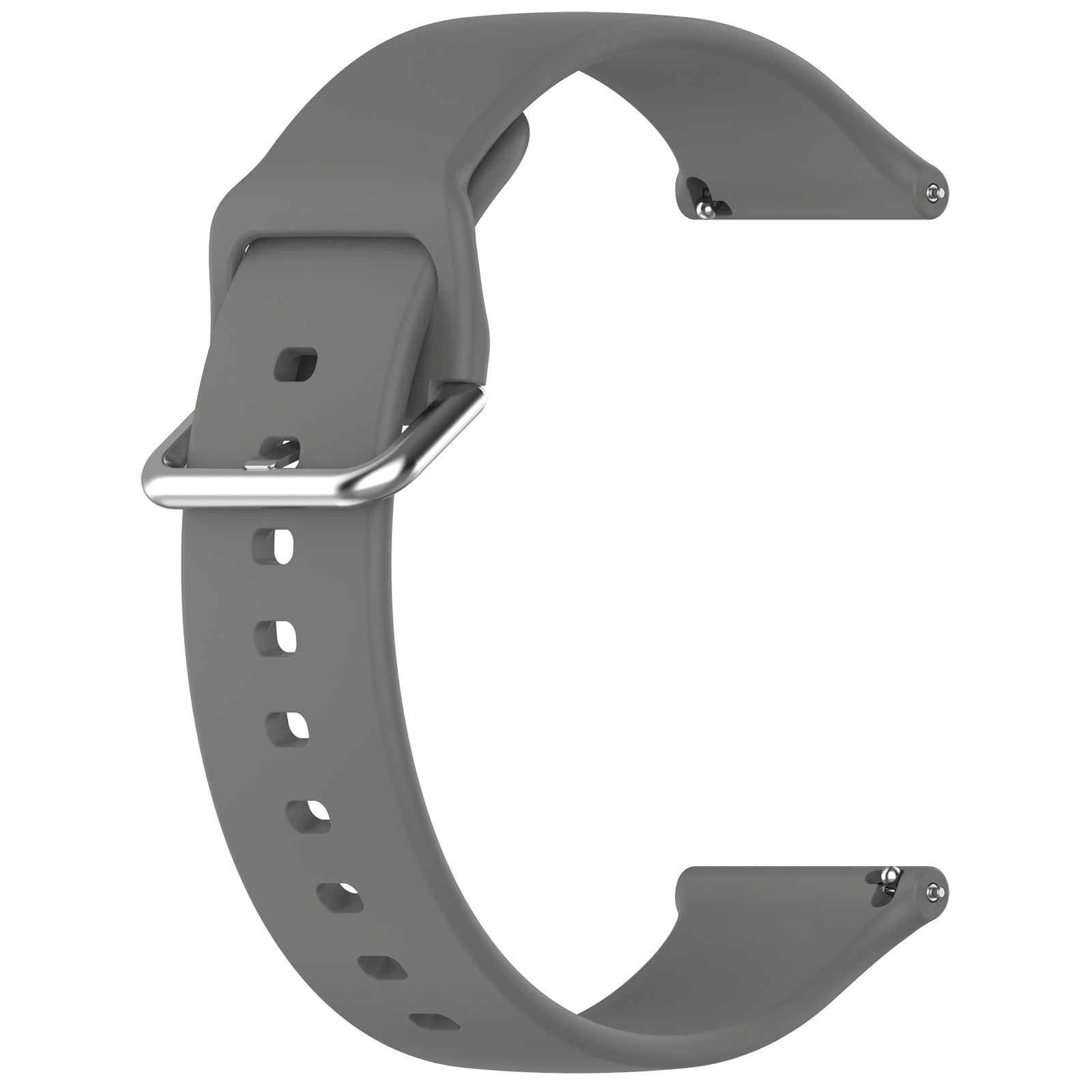 TicWatch Pro 5 Enduro Silicone Buckle Strap (Dark Grey)