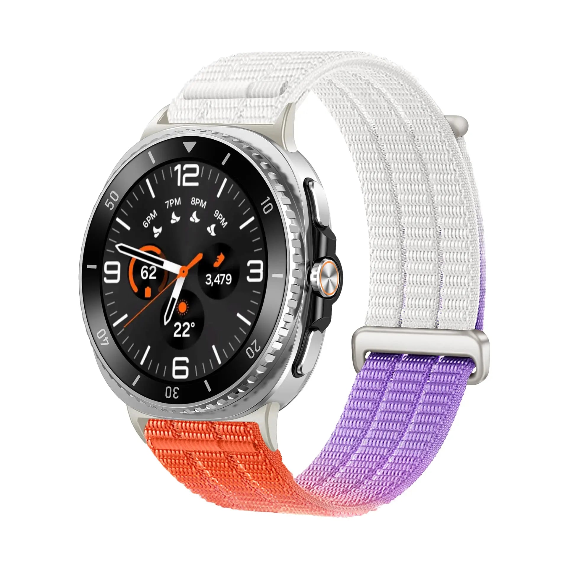 Samsung Galaxy Watch 8 - 44mm Nylon Air Strap (Gradient Orange)