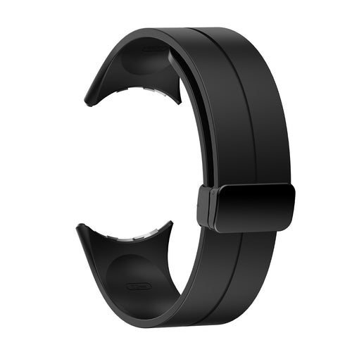 Google Pixel Watch 3 - 45mm D-Buckle Silicone Strap (Black)