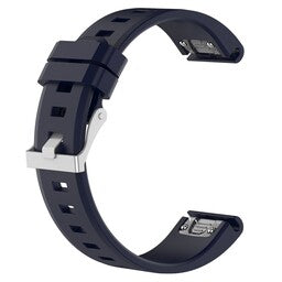 Garmin Instinct E - 45mm Glossy Silicone Strap (Dark Blue)