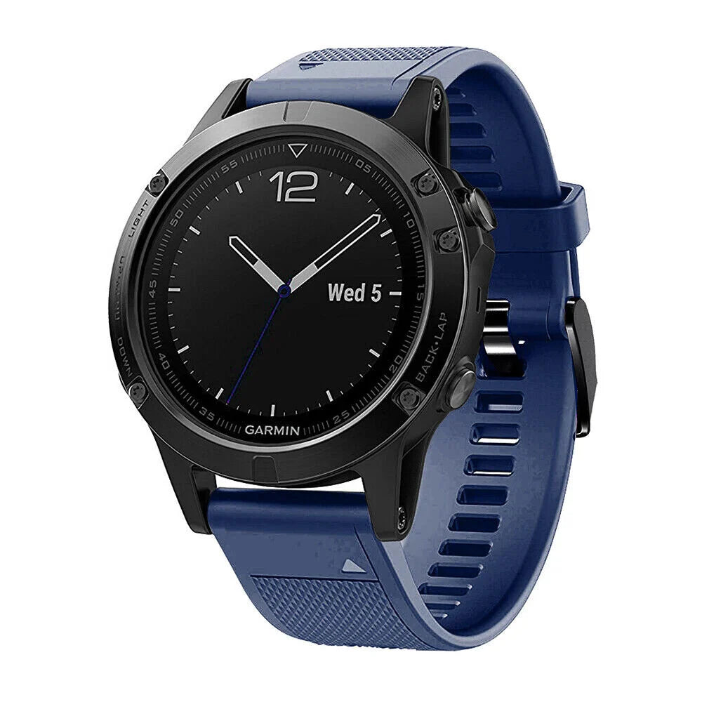 Garmin Forerunner 970 Silicone Strap (Dark Blue)