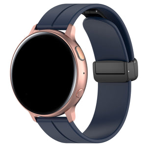Withings ScanWatch Nova D-Buckle Silicone Strap (Dark Blue)