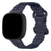 Fitbit Sense 2 Patterned Silicone Strap (Dark Blue)