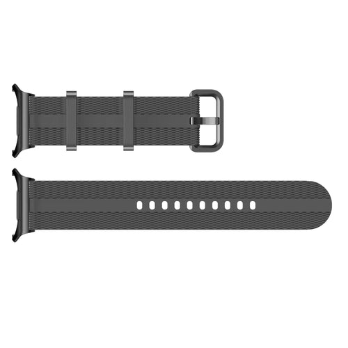 Samsung Galaxy Watch Ultra Silicone Active Strap (Dark Grey/Orange)
