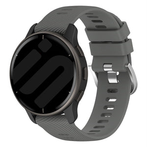 Garmin Vivomove Luxe Silicone Strap (Dark Grey)