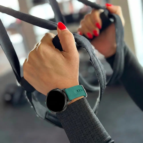 Bandz Garmin Forerunner 265s Silicone Strap 'Deluxe' (Viridian)