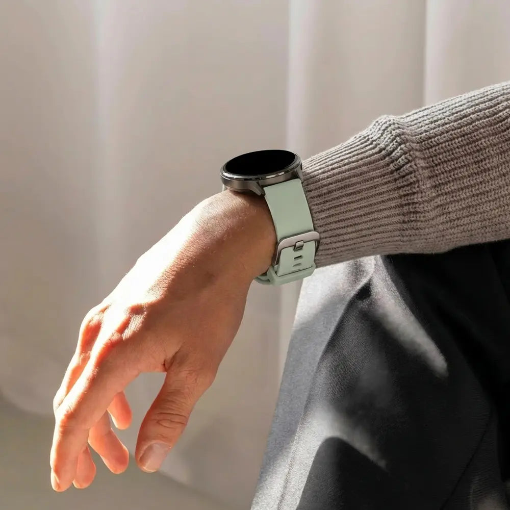 Bandz Garmin Vivoactive 4s Silicone Strap 'Classic' (Light Green)