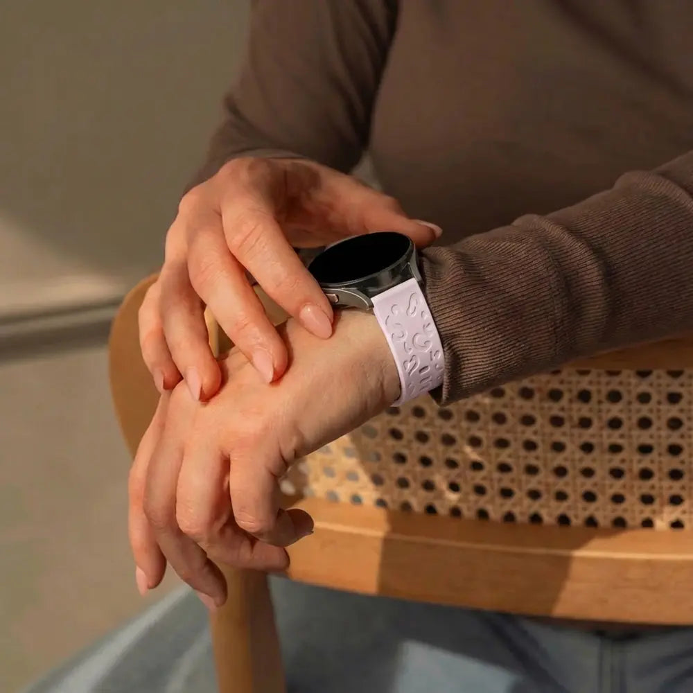 Bandz Garmin Approach S42 Silicone Strap 'Leopard' (Pink)