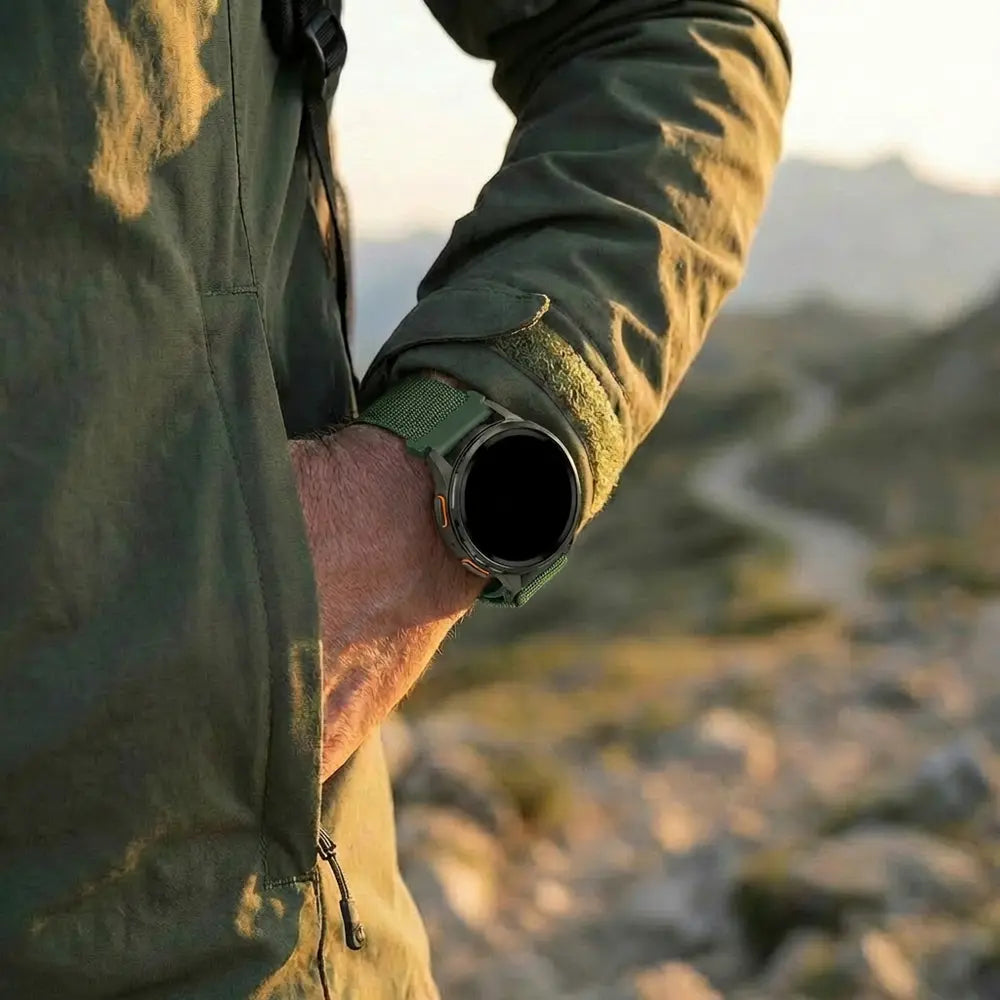 Bandz Amazfit Bip 3 (Pro) Alpine Nylon Strap (Army Green)