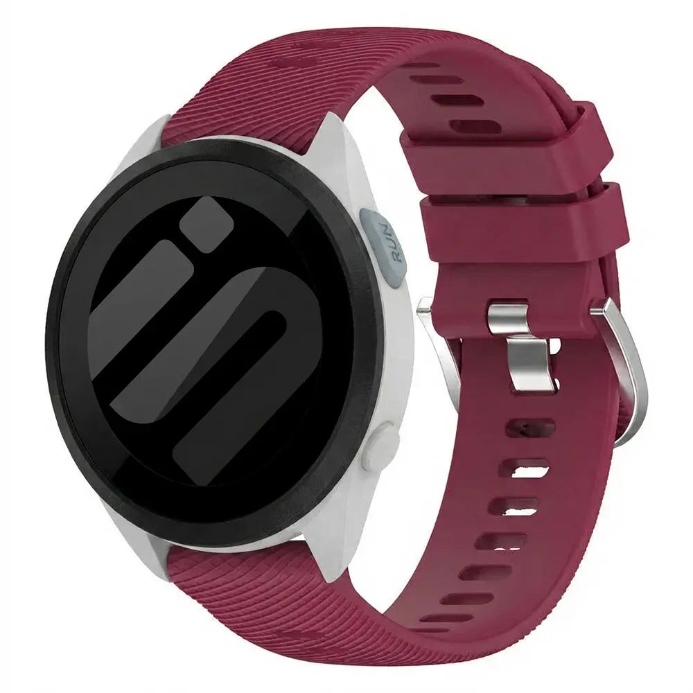 Garmin Forerunner 165 Silicone Strap (Wine Red)