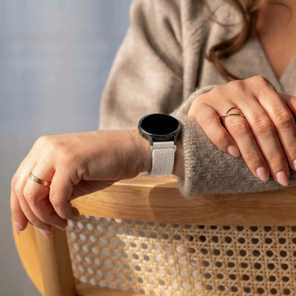 Bandz Garmin Approach S40 Braided Strap 'Parachute' (Starlight)