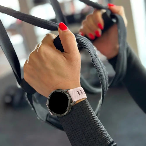 Bandz Garmin Venu 3s Sport Strap with Buckle (Pink/White)