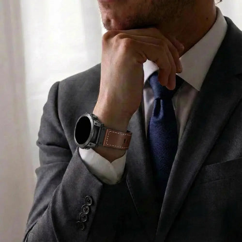 Garmin D2 Charlie Premium Leather Strap (Dark Brown)