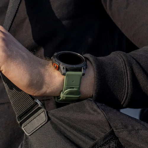 Garmin Fenix 7 sport gesp band (olijfgroen/zwart)