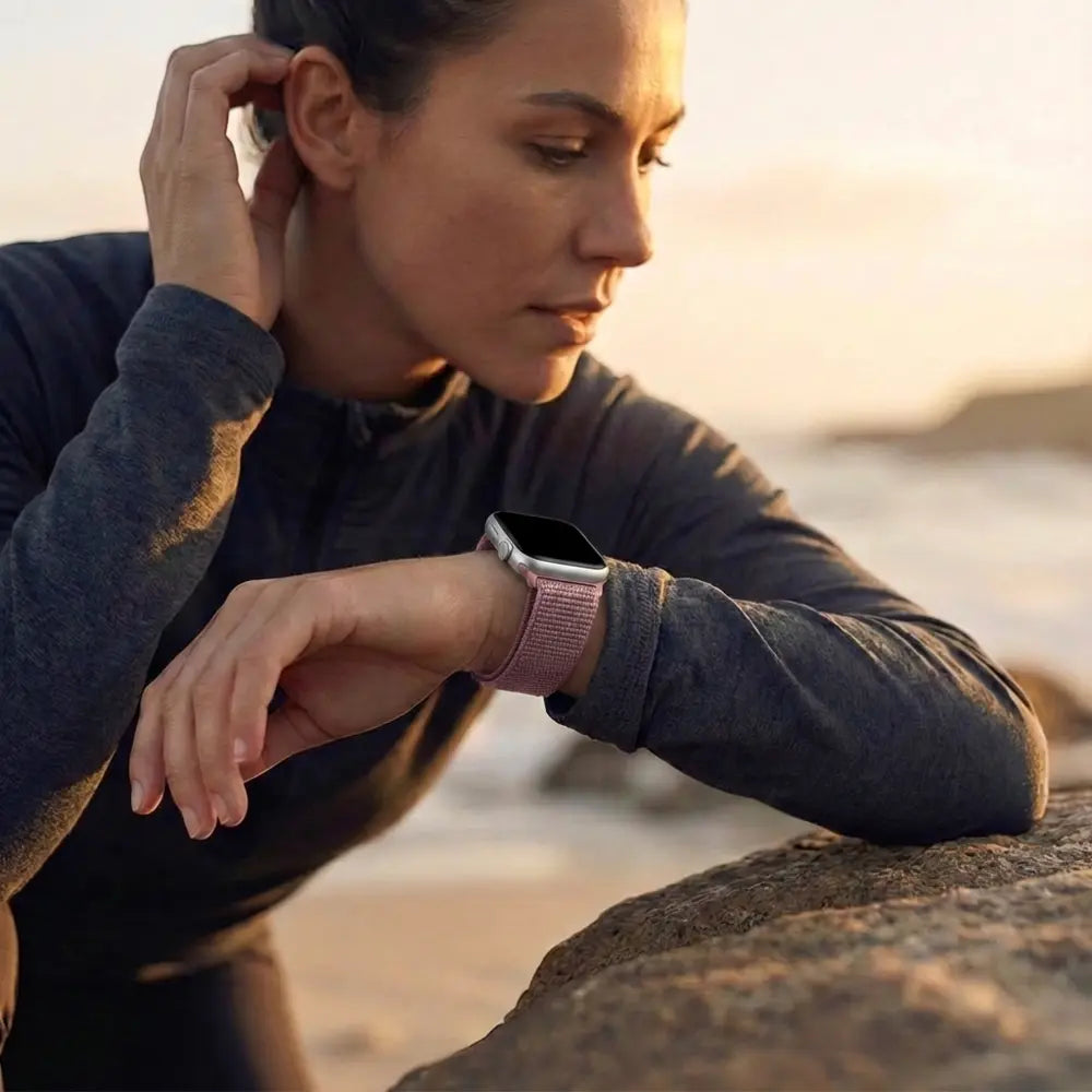 Bandz Apple Watch Nylon Strap 'Classic' (Lavender)