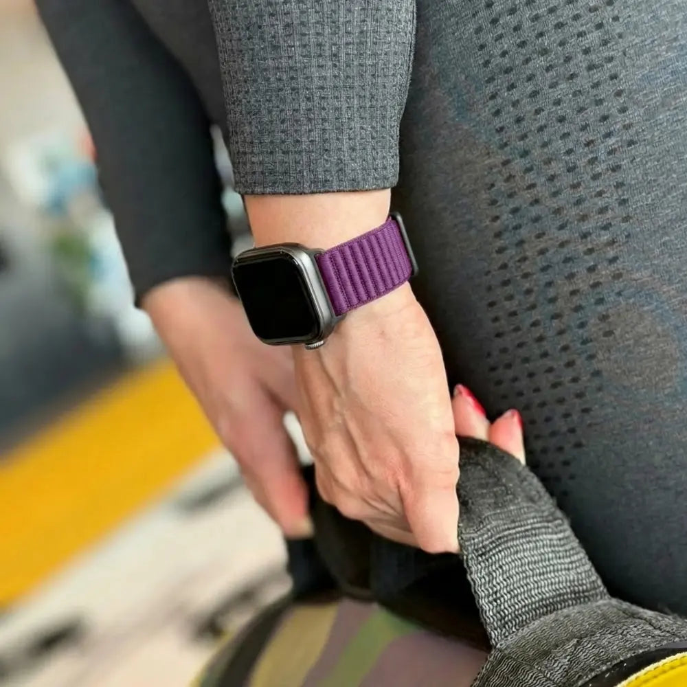 Huawei Watch Fit 4 Pro Nylon Wave Strap (Purple)