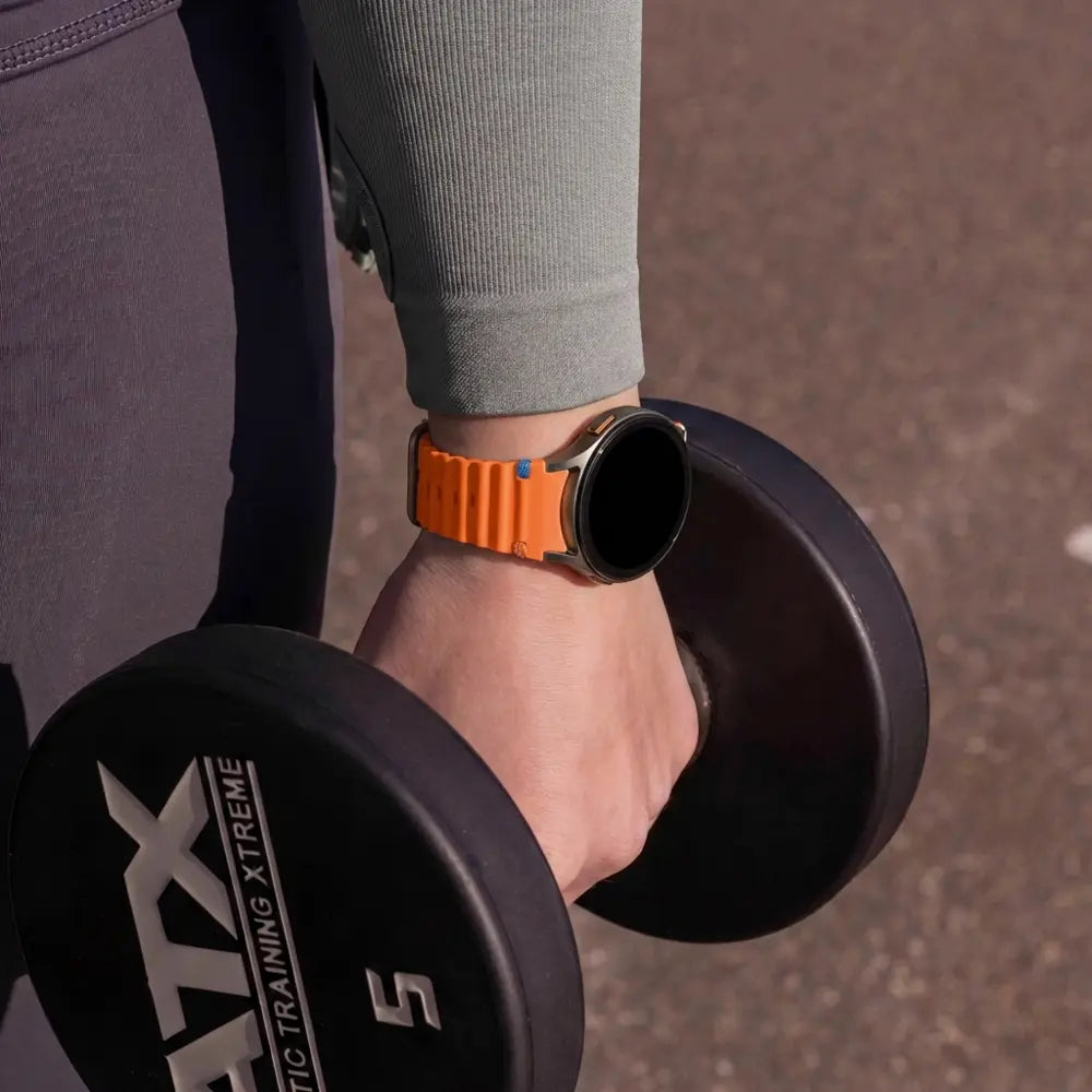 Bandz Samsung Galaxy Watch 7 - 40mm Wave Strap 'Easy Fit' (Orange)