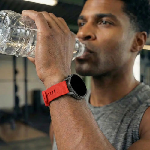 Bandz Garmin Vivoactive 4s Silicone Strap 'Deluxe' (Red)