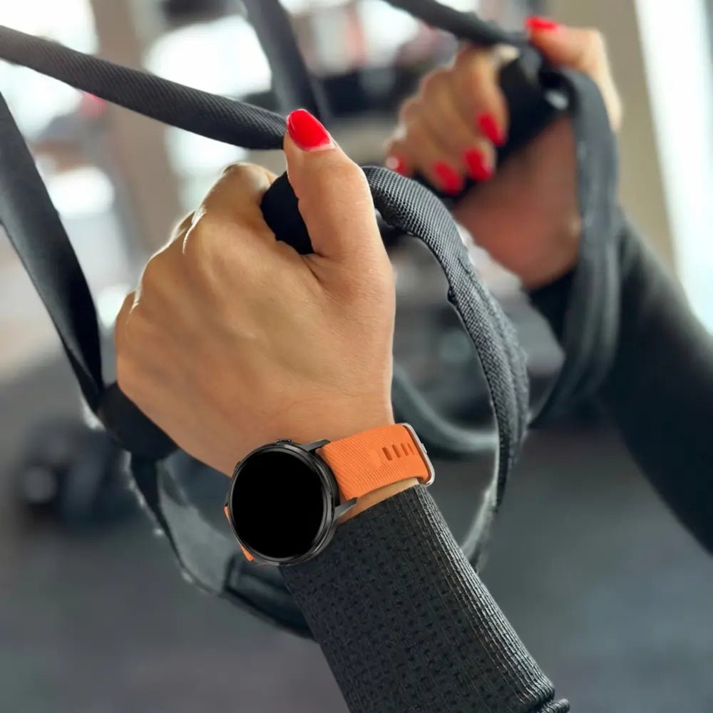 Bandz Garmin Forerunner 265s Silicone Strap 'Deluxe' (Orange)