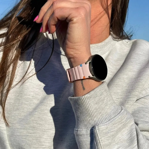 Bandz Samsung Galaxy Watch 6 Classic - 47mm Wave Strap 'Easy Fit' (Light Pink)