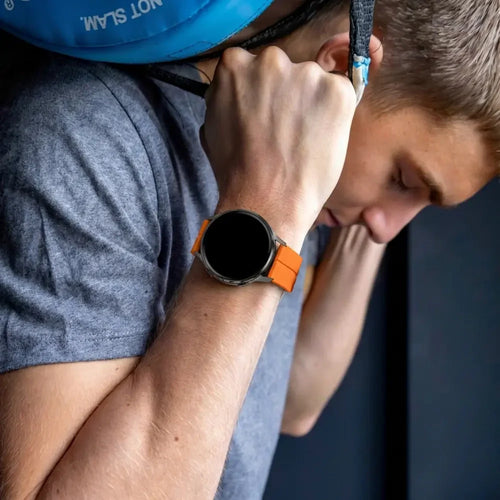 Bandz Garmin Vivoactive 3 Silicone Strap with D-Buckle (Orange)