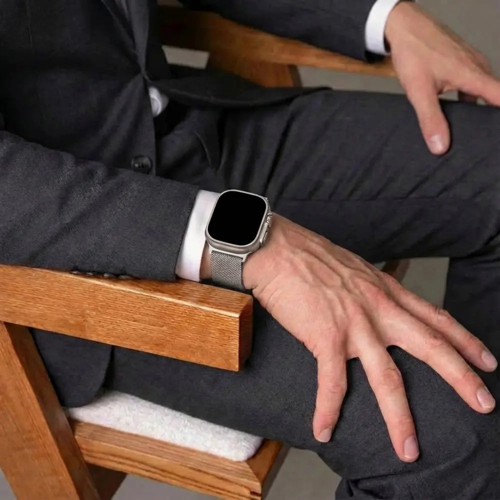 Apple Watch Modern Milanese Strap (Silver)