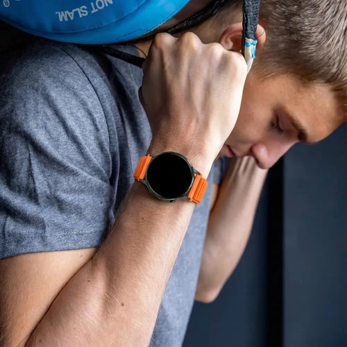 Bandz Garmin Vivomove Sport Nylon Strap 'Wave' (Orange)