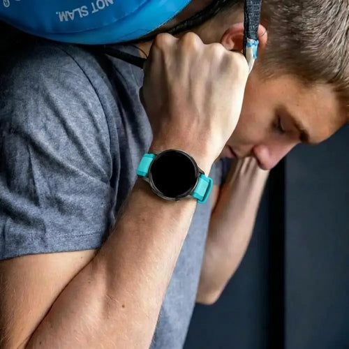 Bandz Garmin Vivoactive 6 Dual Buckled Sport Strap (Aqua)
