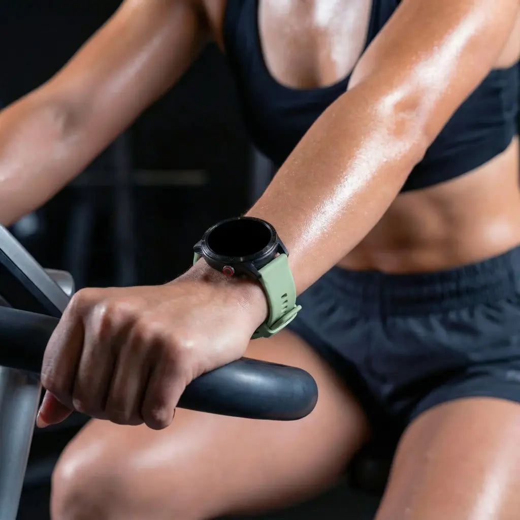 Universeel 24mm siliconen gesp band (groen)