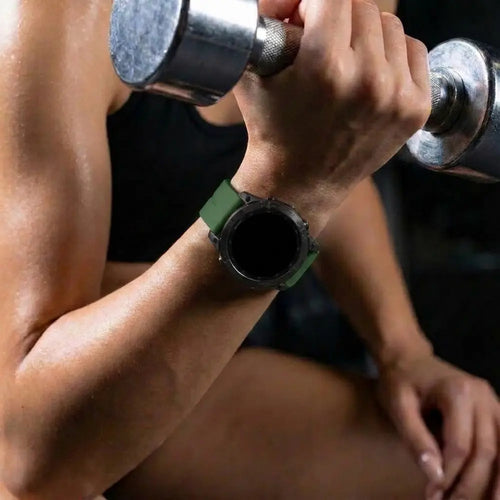 Garmin Fenix 7 D-Buckle Silicone Strap (Army Green)
