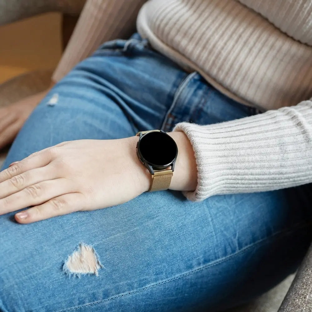 Garmin Vivoactive 5 Milanese band (goud)