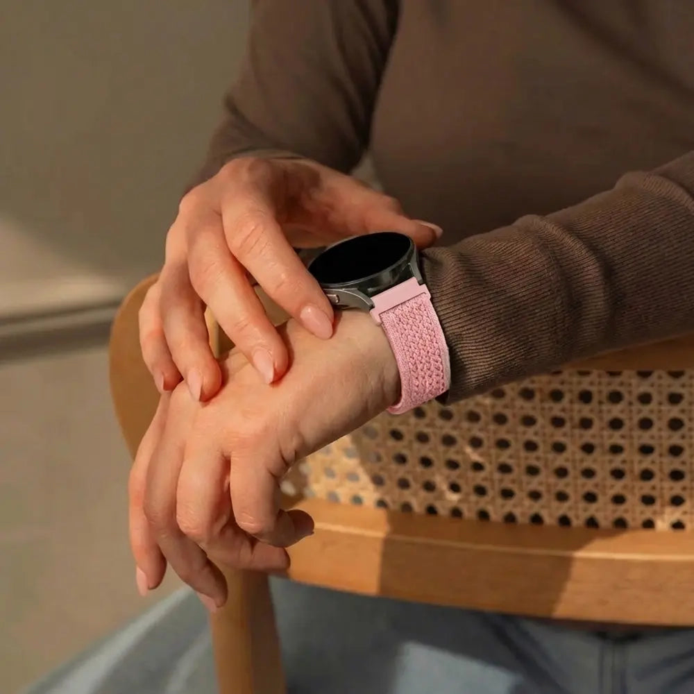 Bandz ICE Smart 2.0 Square 1.70 Vintage Nylon Strap (Pink)