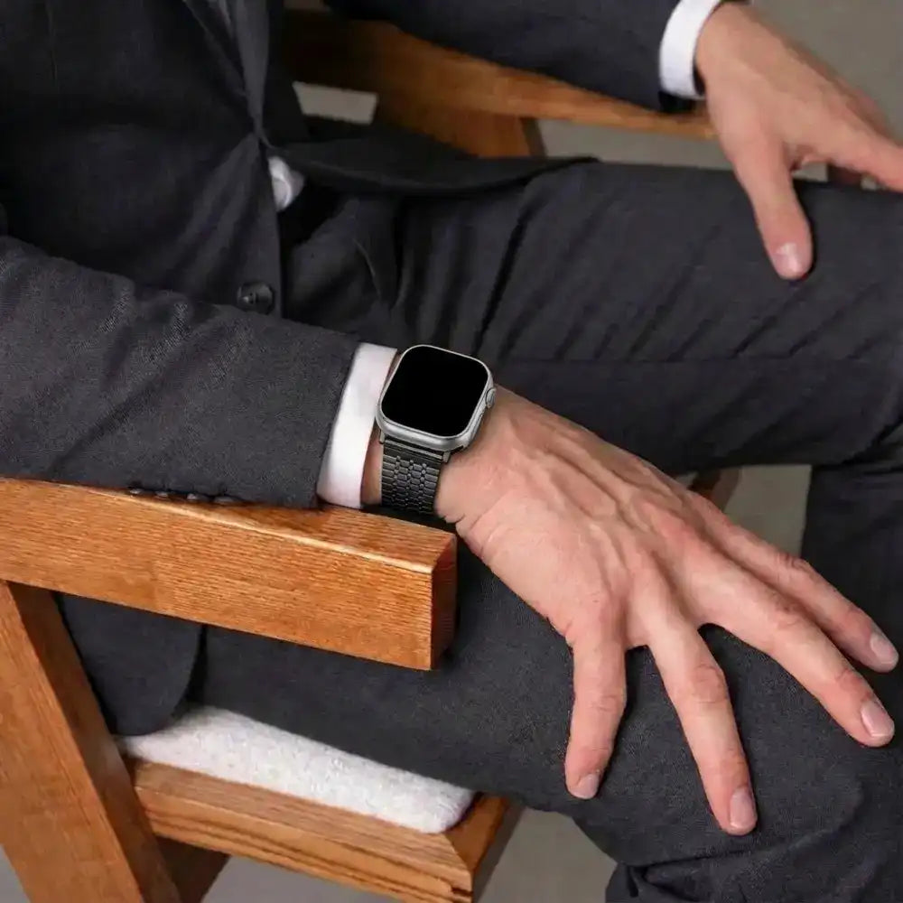 Apple Watch Fine Steel Strap (Black)