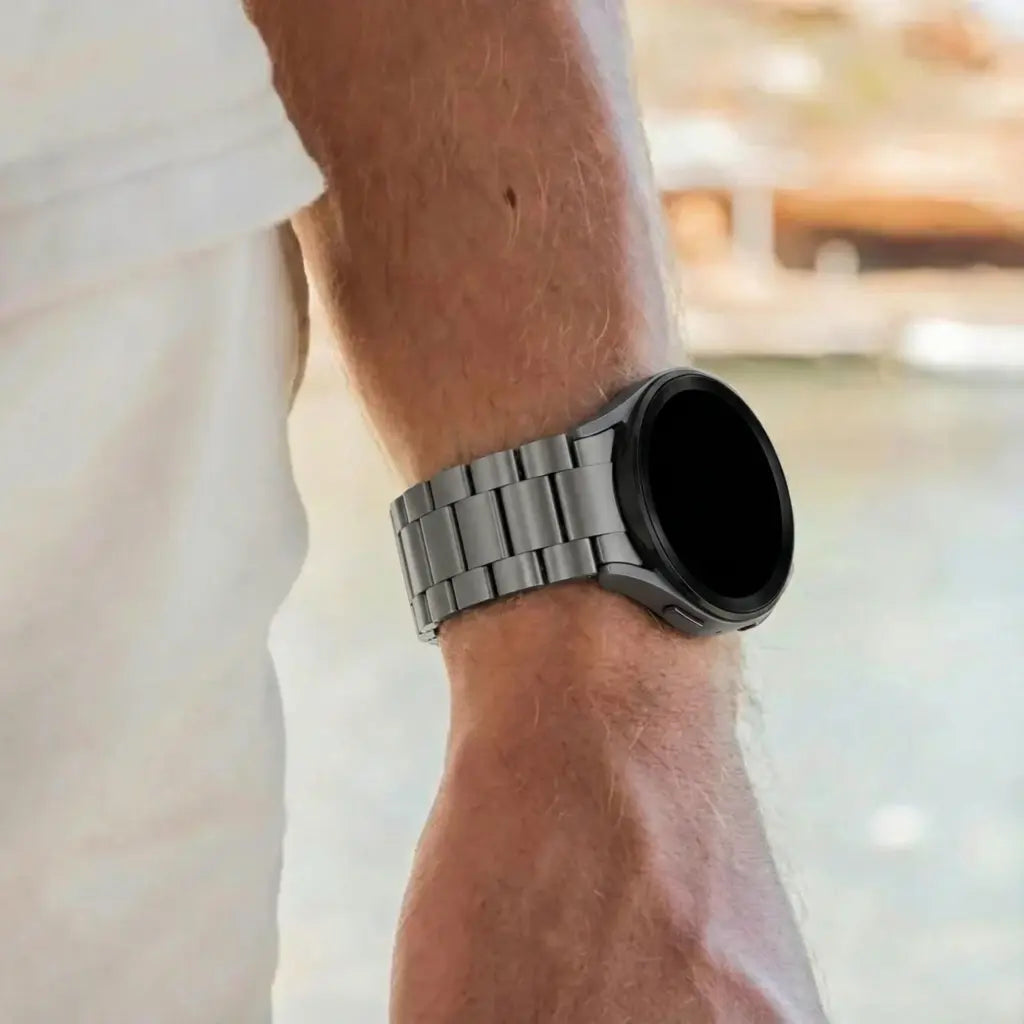 Bandz Samsung Galaxy Watch FE Titanium Link Strap (Graphite)