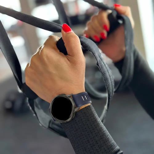 Bandz Garmin Vivoactive 4s Sport Strap with Buckle (Dark Blue/Beige)