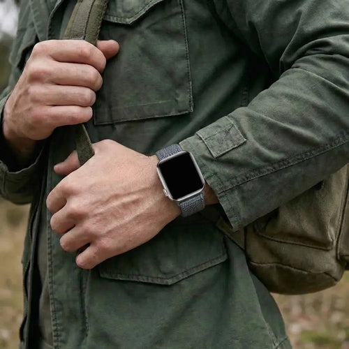 Bandz Apple Watch Nylon Strap 'Classic' (Mist Green)