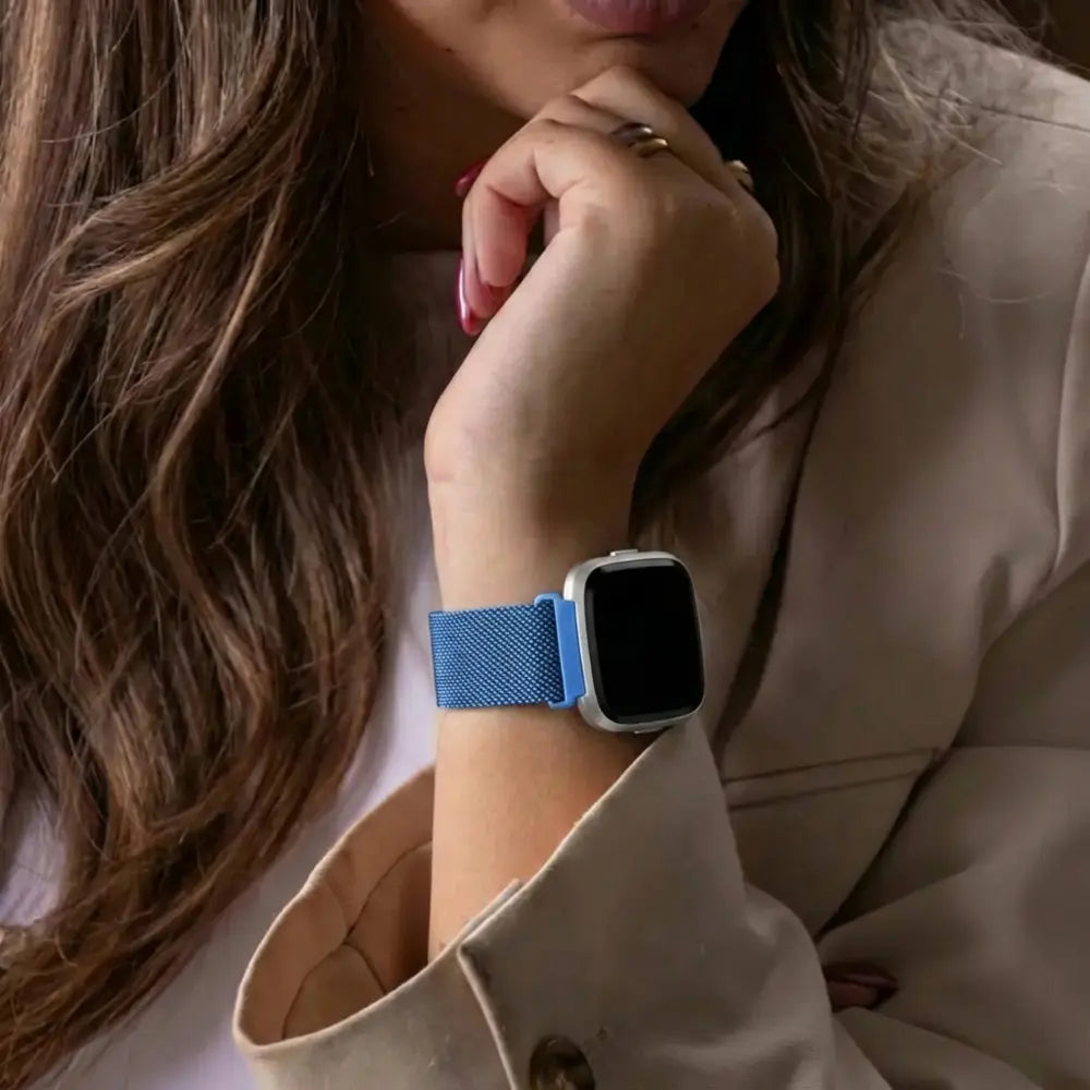 Fitbit Versa-Versa 2 Milanese Strap (Blue)