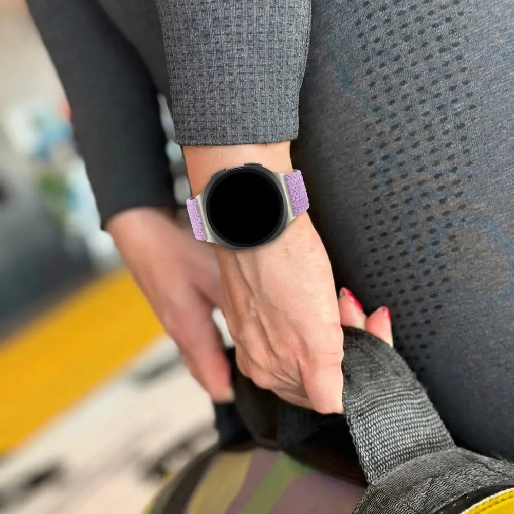 Bandz Samsung Galaxy Watch 8 - 44mm Magnetic Braided Strap (Lilac)