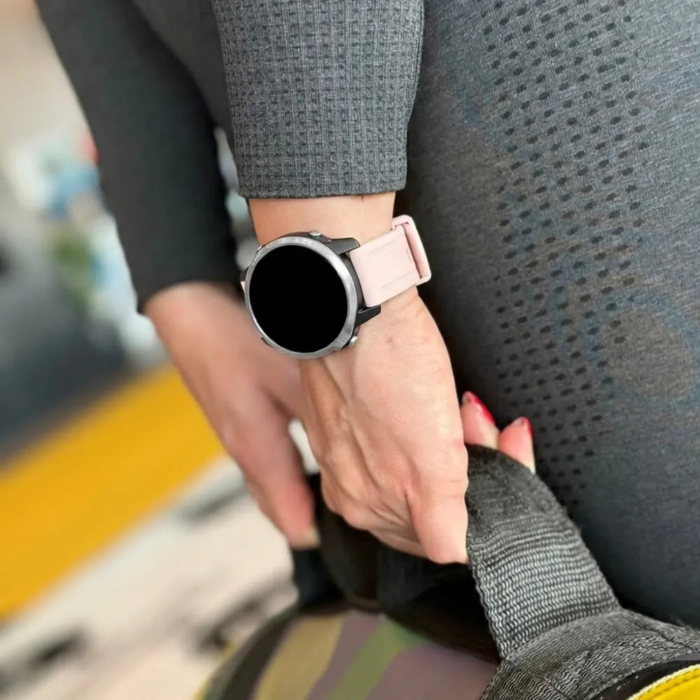 Garmin Fenix 5s / 6s siliconen bandje (lichtroze)