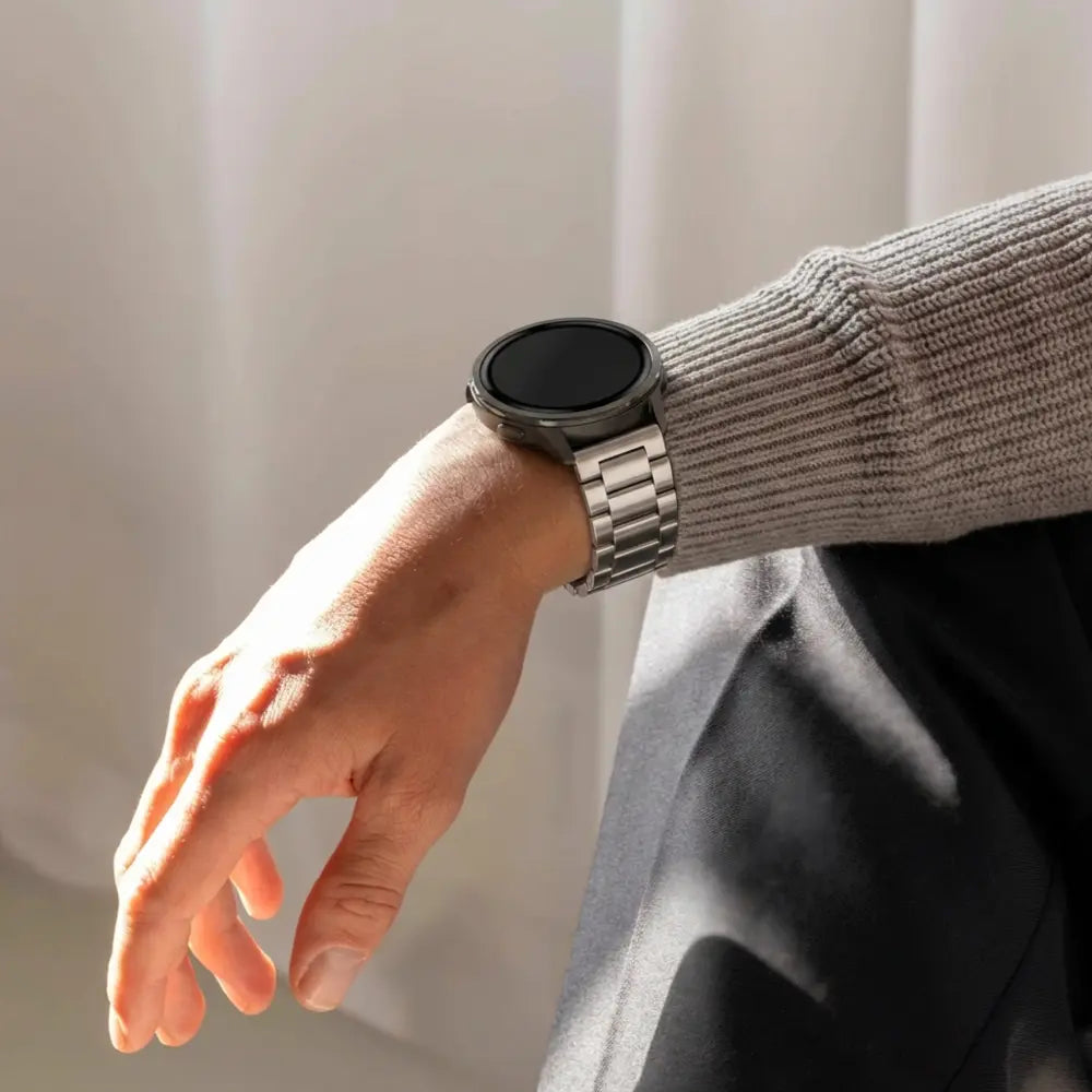 Bandz Garmin Vivomove 3s Steel Strap 'Classic' (Silver)