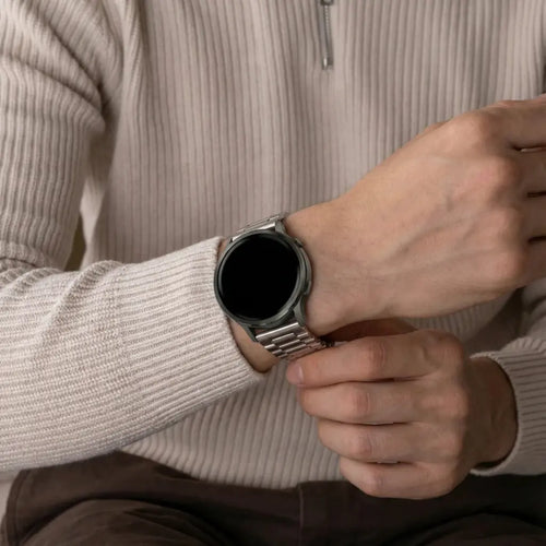 Bandz Garmin Vivomove Luxe Steel Strap 'Classic' (Starlight)