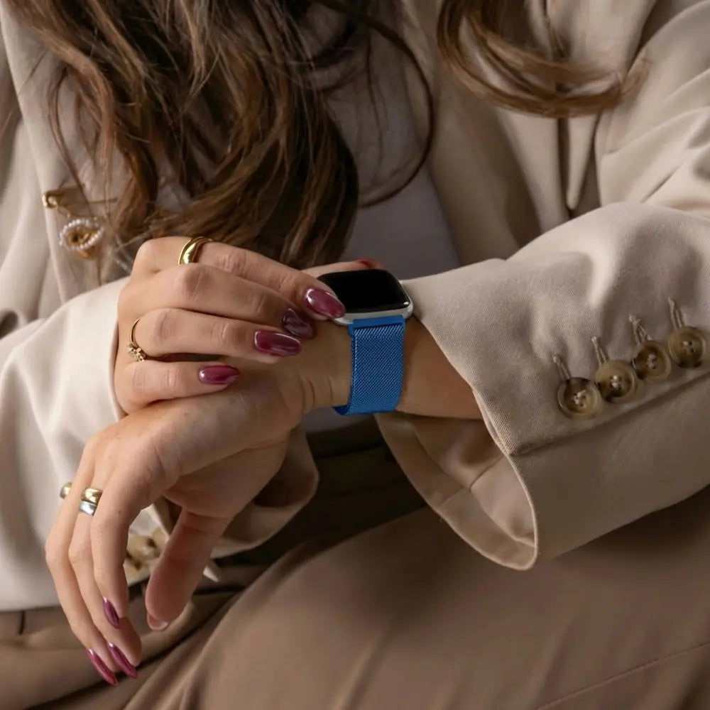 Fitbit Versa-Versa 2 Milanese Strap (Blue)