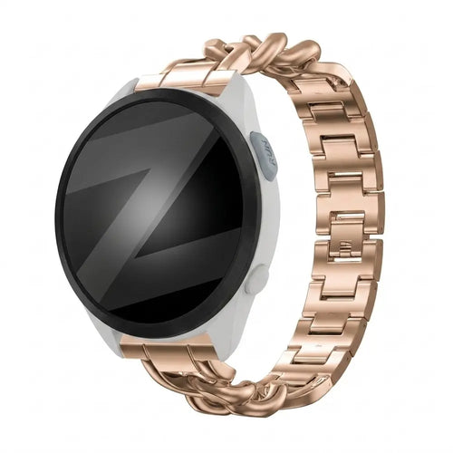Bandz Garmin Forerunner 165 Metal Strap 'Chains' (Rose Gold)