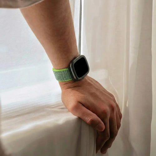 Fitbit Versa 4 Nylon Strap (Lime)