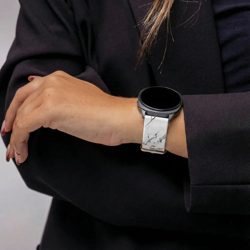 Samsung Galaxy Watch 8 Classic White Marble Strap