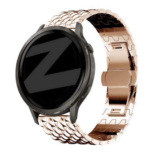 Bandz Garmin Bounce 2 Steel Strap 'Dragon' (Rose Gold)