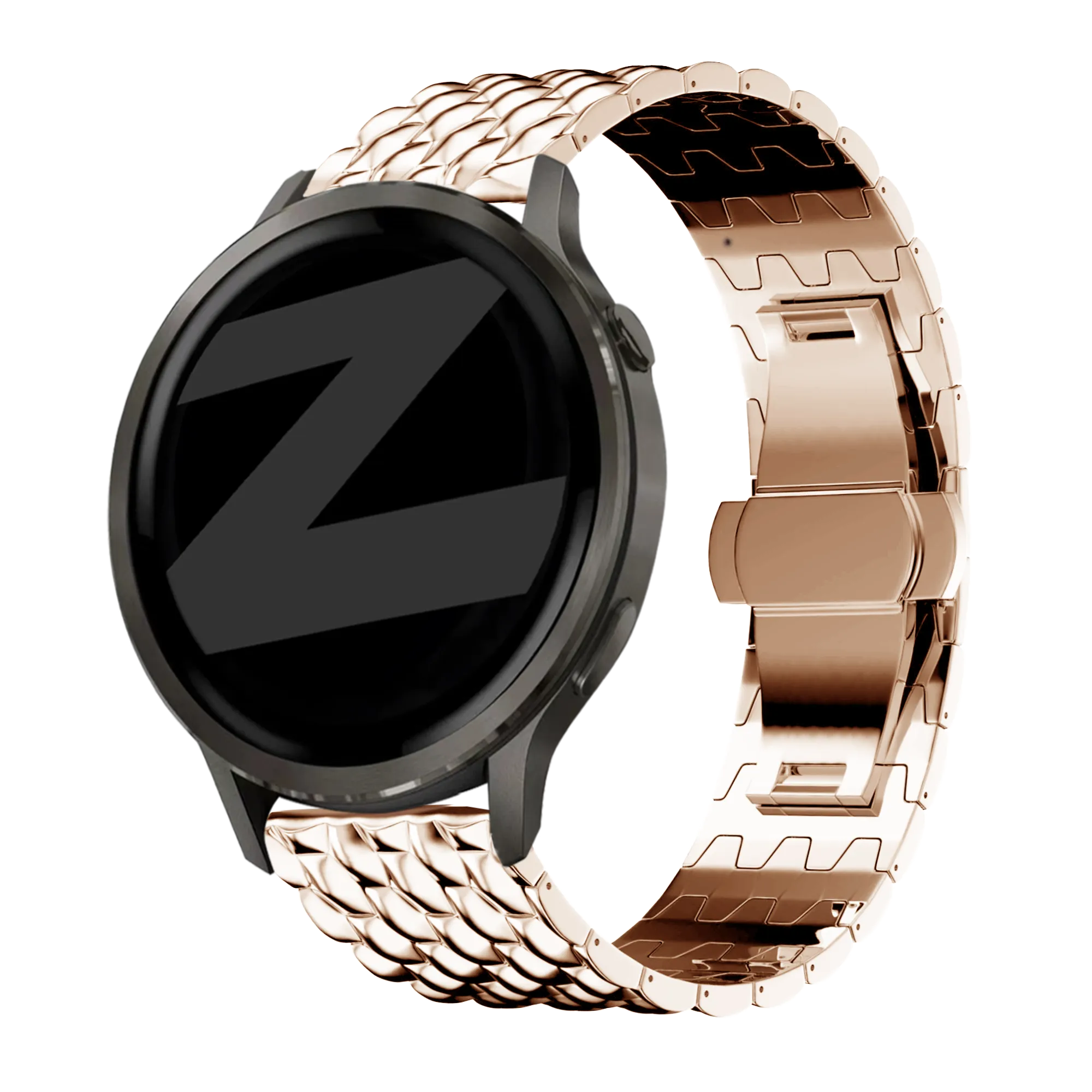 Bandz Garmin Approach J1 Steel Strap 'Dragon' (Rose Gold)